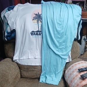 Secret Treasures Plus Size Top And Pant Set